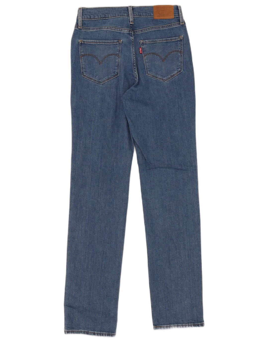 Levi's Womens 724 Højtaljede lige jeans W27 L30 Blå