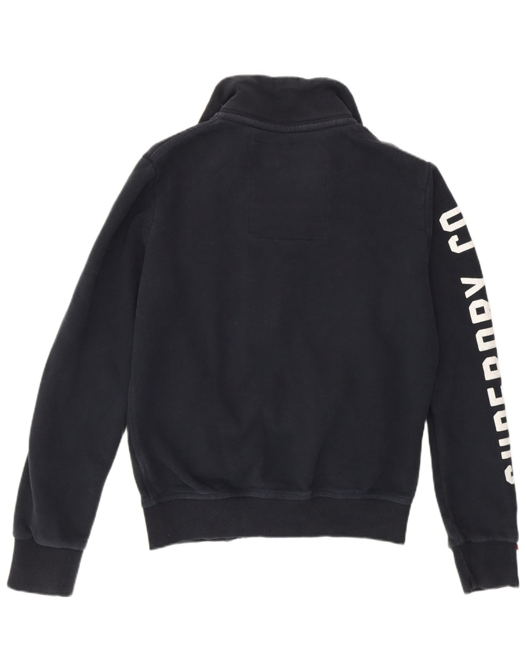 SUPERDRY Grafisk sweatshirt til mænd, lille marineblå bomuld