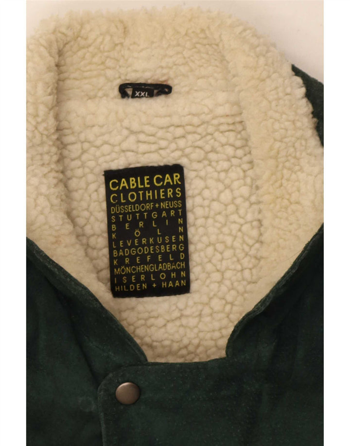 Cable Car Clothiers Herre Shearling Jacket UK 44 2XL Multicolored Fair Isle