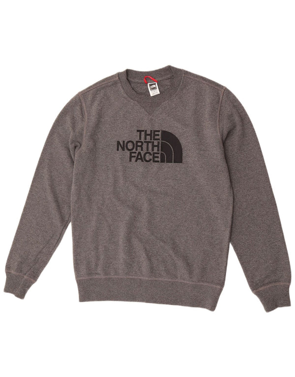 The North Face Herre Grafisk Sweatshirt Jumper Lille Grå Flecked Bomuld