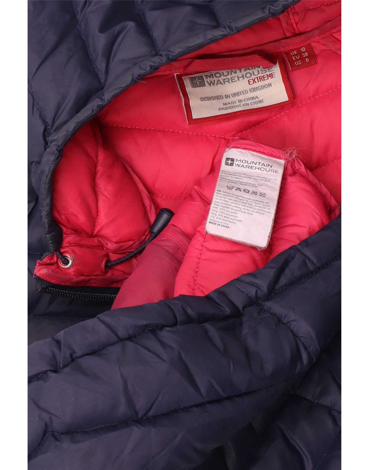 Mountain Warehouse Dame hættejakke UK 10 Small Navy Blue
