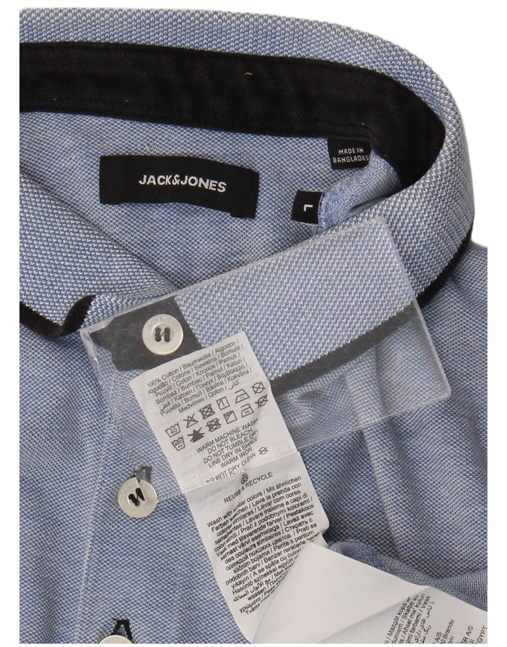 Jack & Jones herre poloskjorte stor blå bomuld