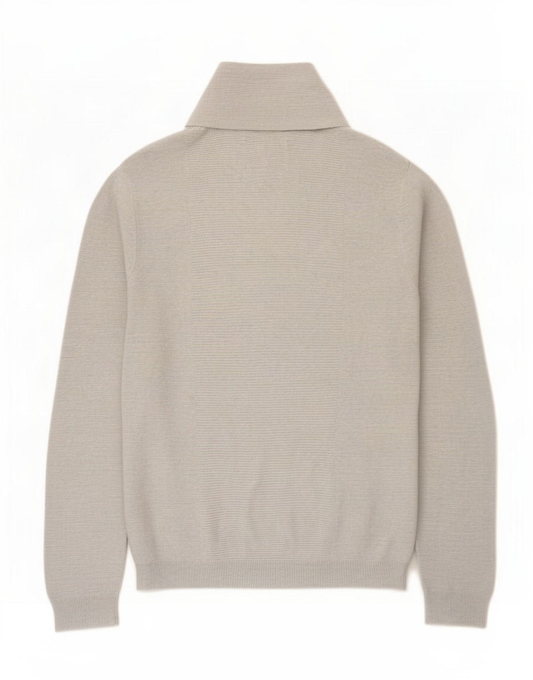 Jules Herre Shawl Neck Jumper Sweater Stor Grå Bomuld