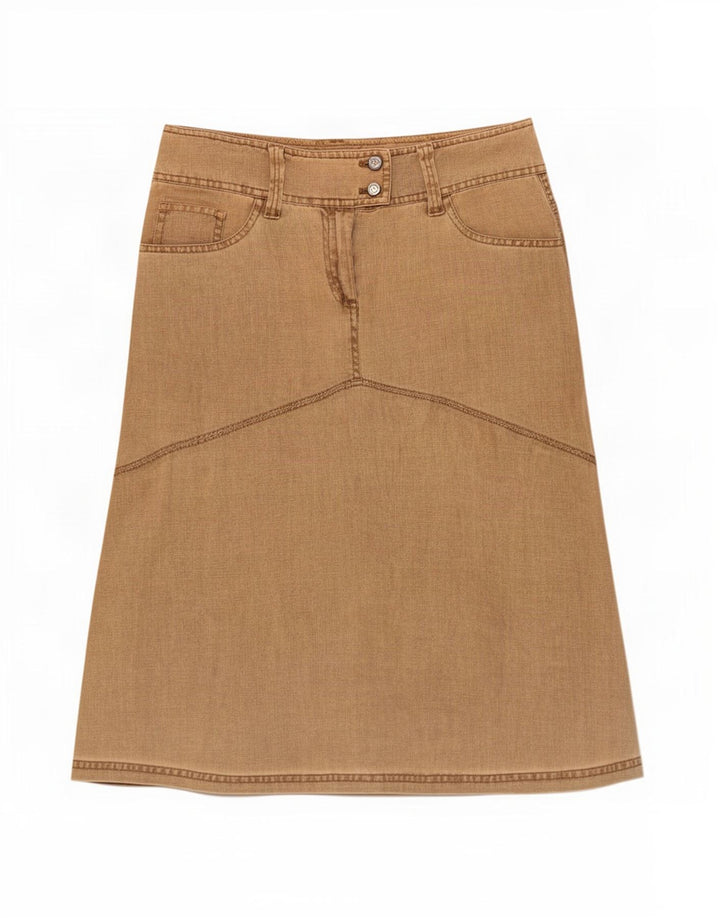 Marlboro Classics Dame A-Line nederdel EU 42 Large W30 Beige