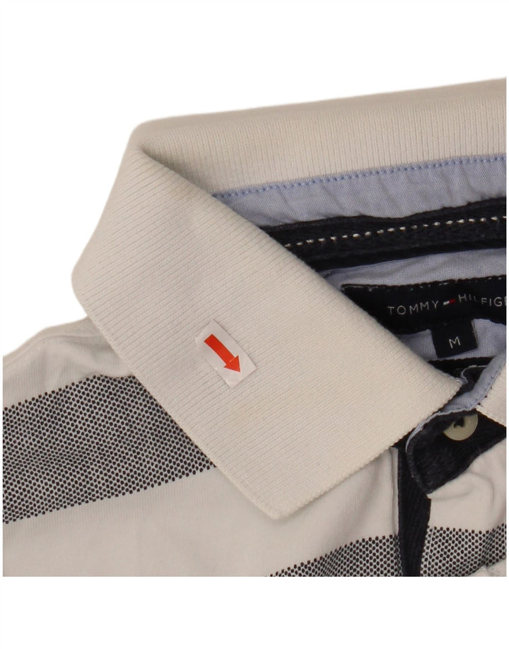 TOMMY HILFIGER Poloshirt til mænd mellemgrå stribet bomuld