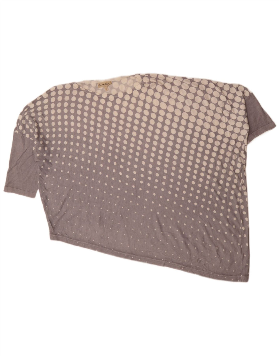 Phase Eight Dame Asymmetrisk Bluse Top UK 14 Medium Lilla Plettet