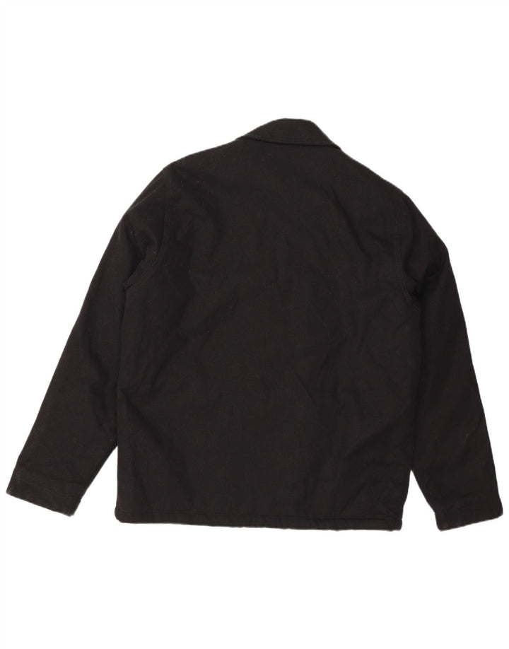 Zara Herre Sherpa Utility Jacket UK 38 Medium Sort Bomuld