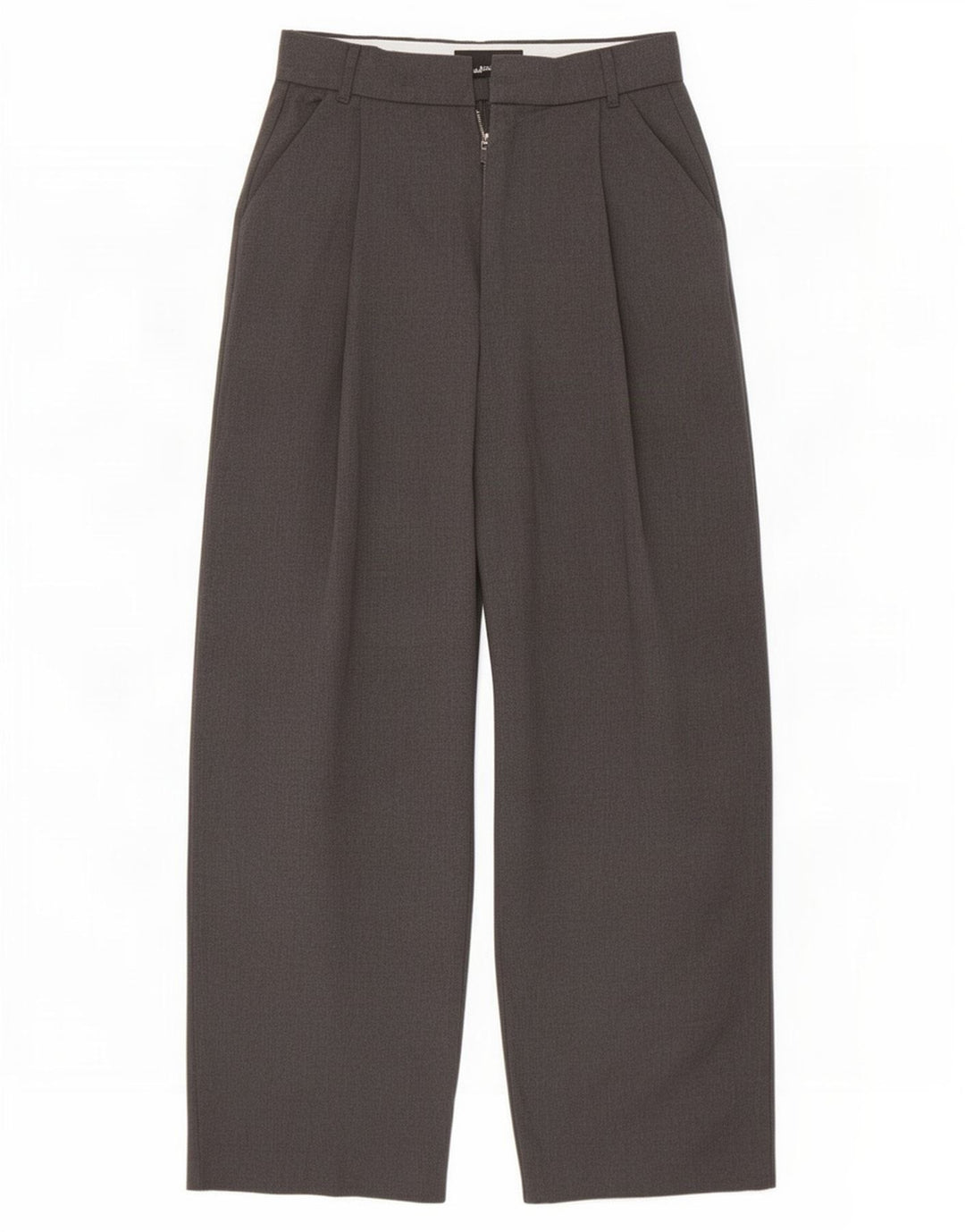 Zara Dame Loose Fit Chino Bukser Medium W28 L29 Grå Polyester