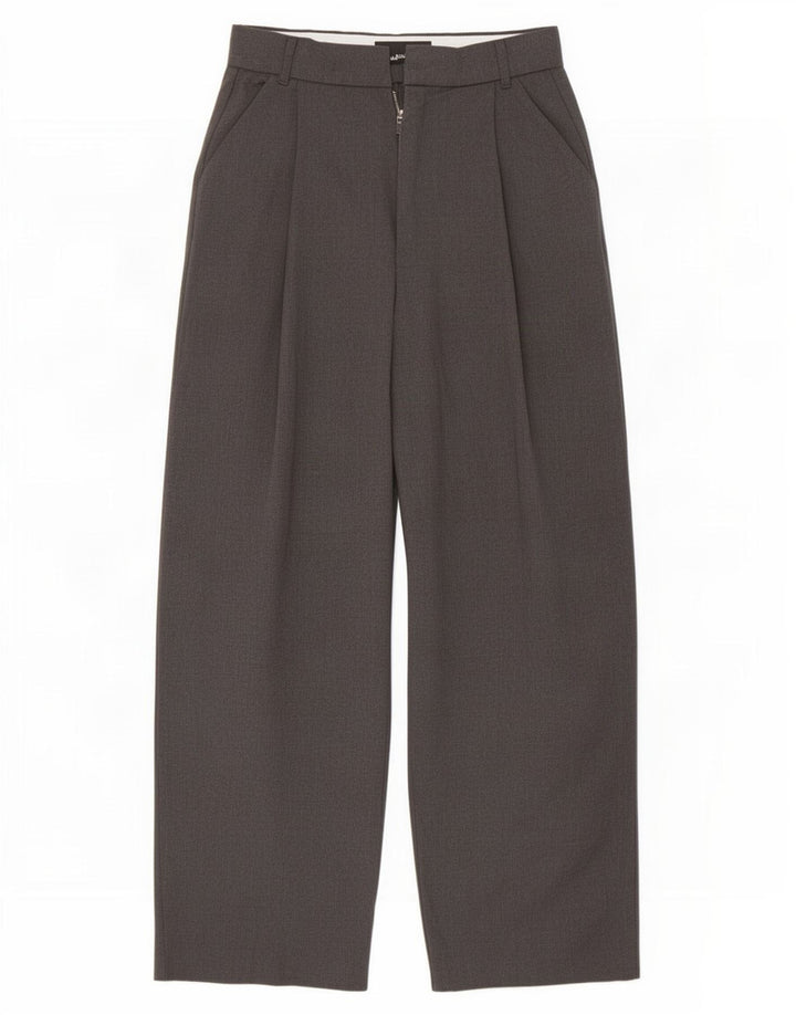 Zara Dame Loose Fit Chino Bukser Medium W28 L29 Grå Polyester