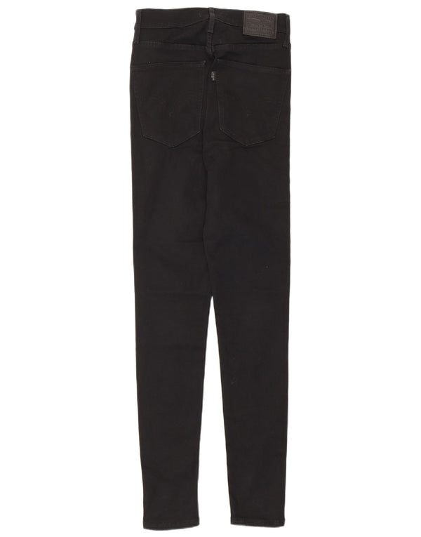 Levi's Kvinder Mile High Super Skinny Jeans W26 L30 Sort Bomuld