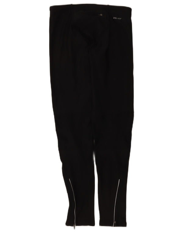 Nike Dame Dri Fit Leggings UK 12 Medium Sort Polyester