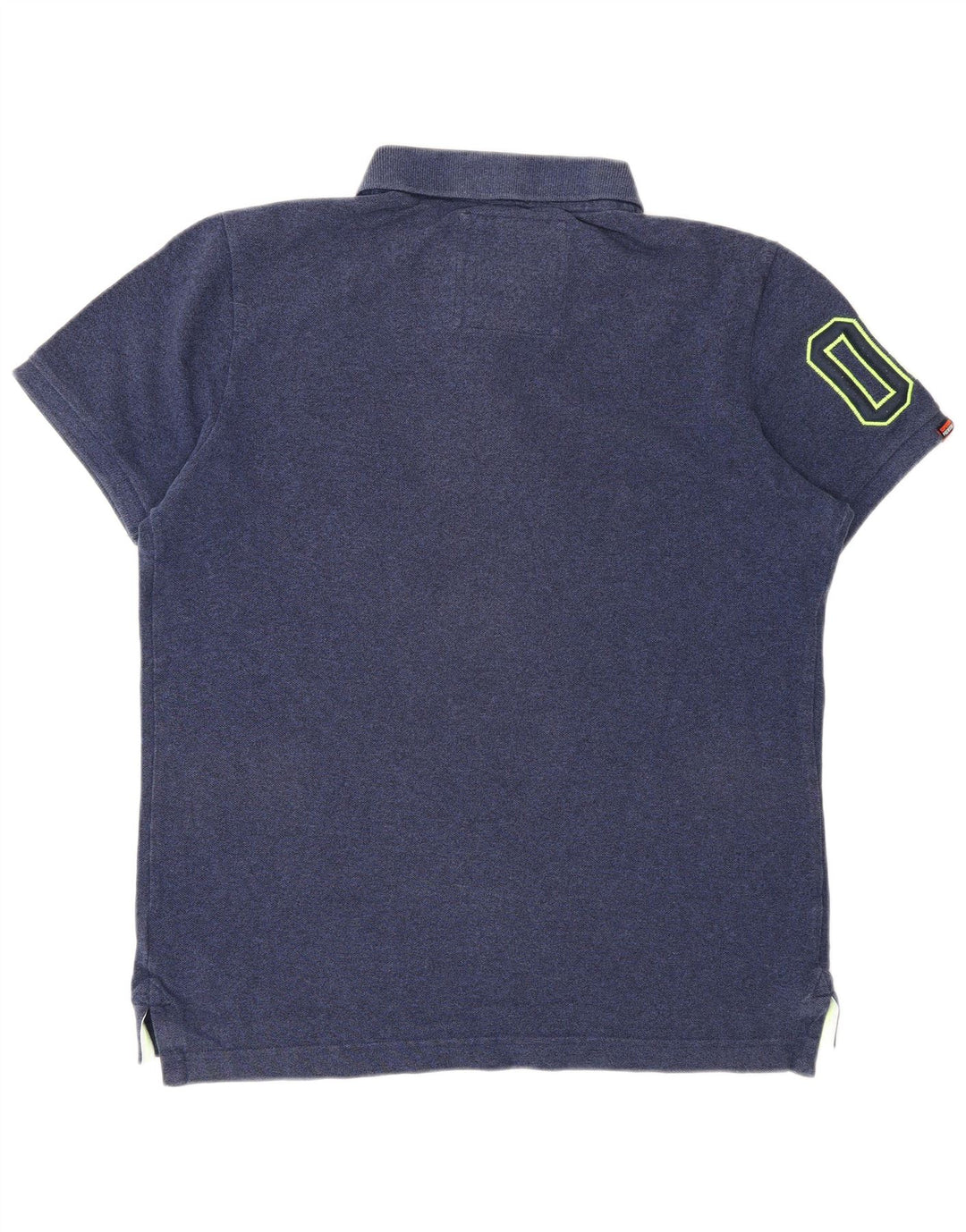 Superdry grafisk poloshirt til mænd XL marineblå bomuld