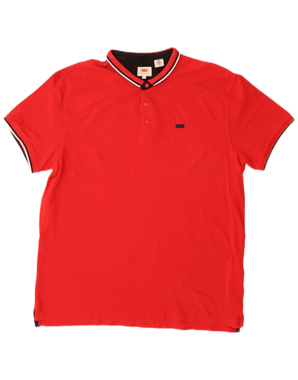 Levi's herre poloshirt 2XL rød bomuld