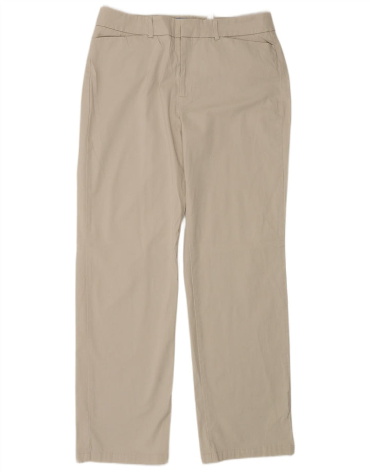 DOCKERS Lige fritidsbukser til kvinder US 12 Large W30 L30 Beige Bomuld