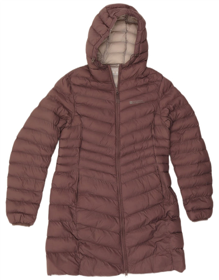 Mountain Warehouse Dame hætte polstret frakke UK 14 medium brun polyamid