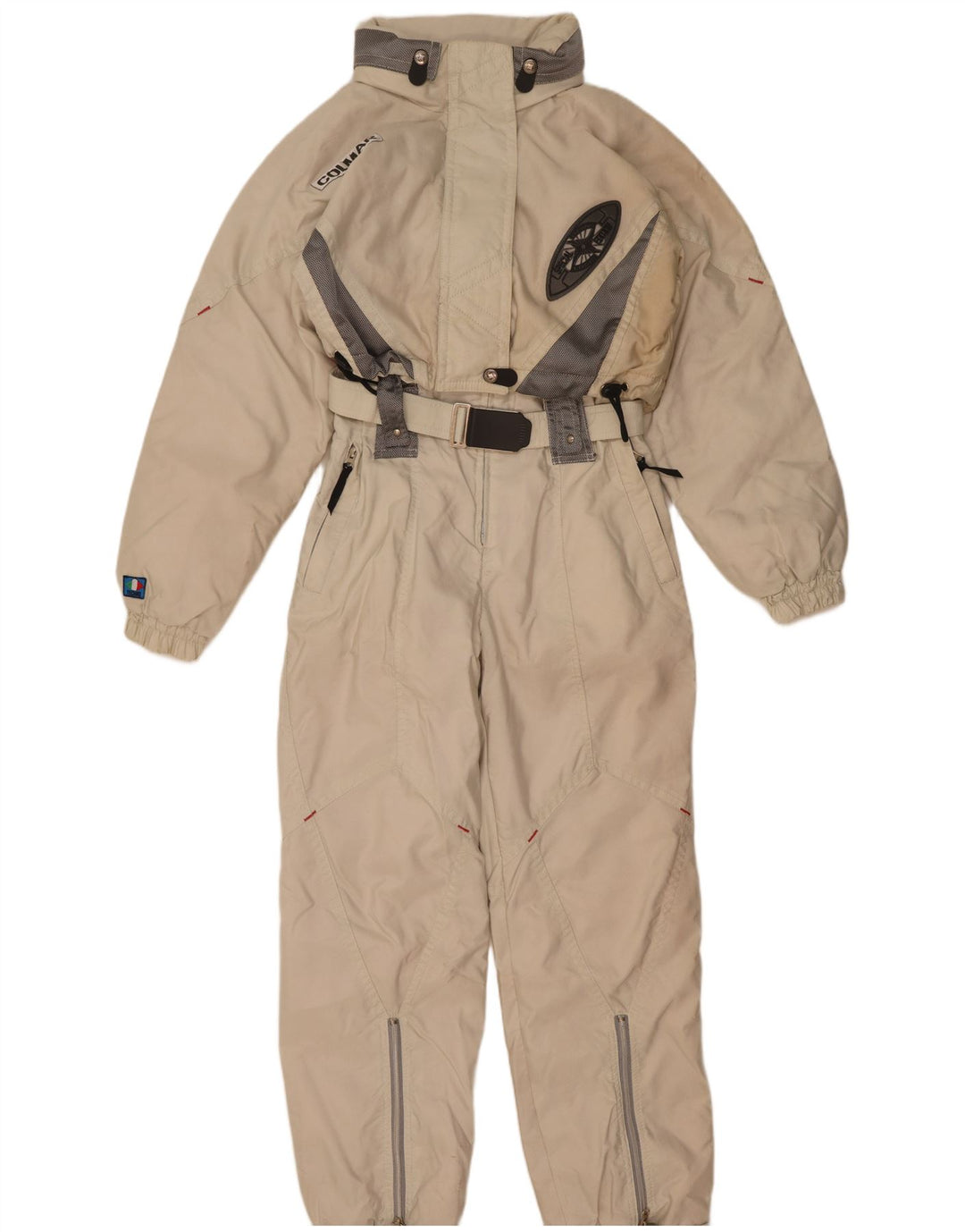 Colmar Dame Hætte Ski Jumpsuit IT 46 Stor Hvid Colourblock