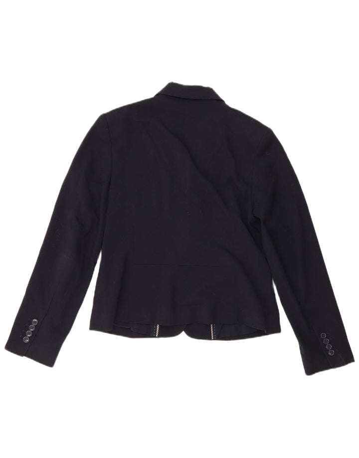 Marks & Spencer Dame 2 Button Blazer Jacket UK 12 Medium Navy Blue