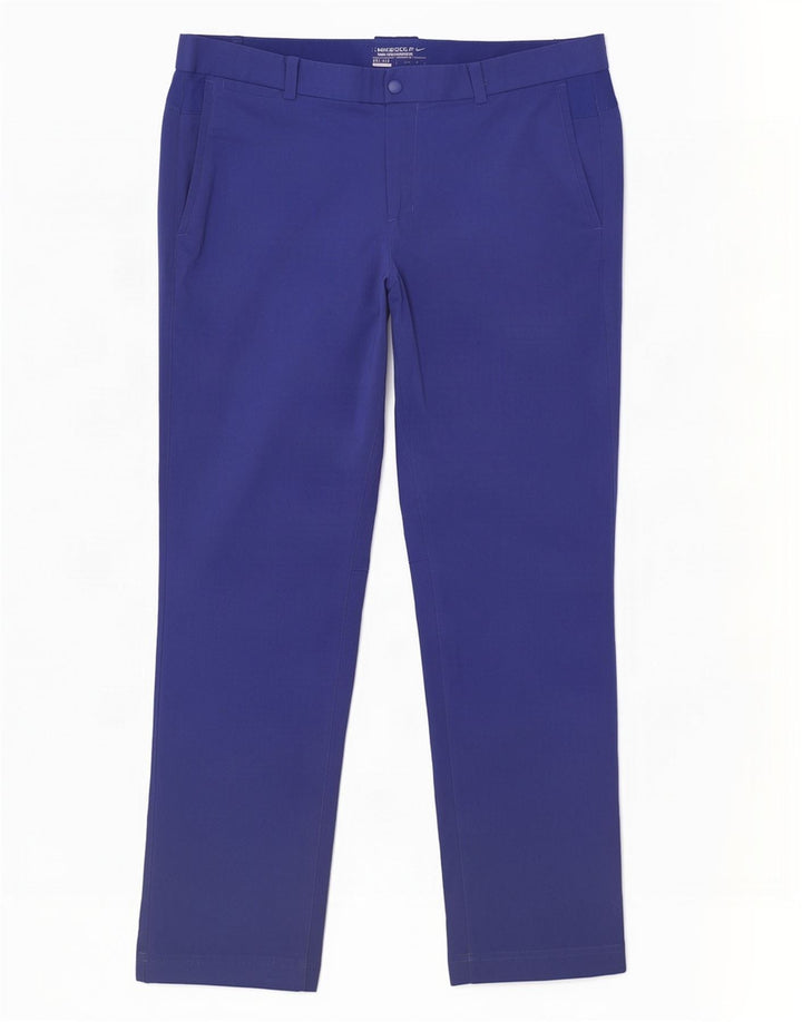 Nike Herre Golf Straight Chino Bukser W34 L32 Blå Polyester