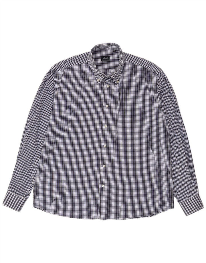 Lotto Herreskjorte str. 45/46 2XL Blå Gingham