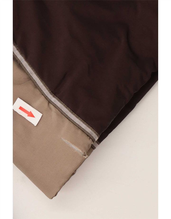 Max & Co. Dame polstret quiltet skijakke UK 12 Medium Brown Colourblock
