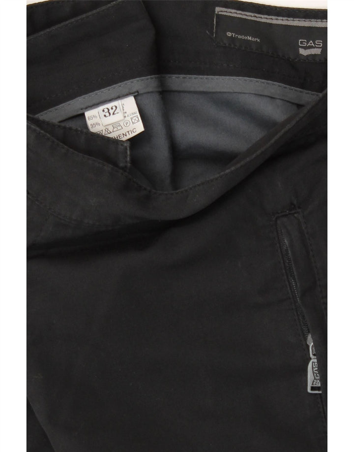 Gas Straight Chino Bukser W32 L33 Sort polyester