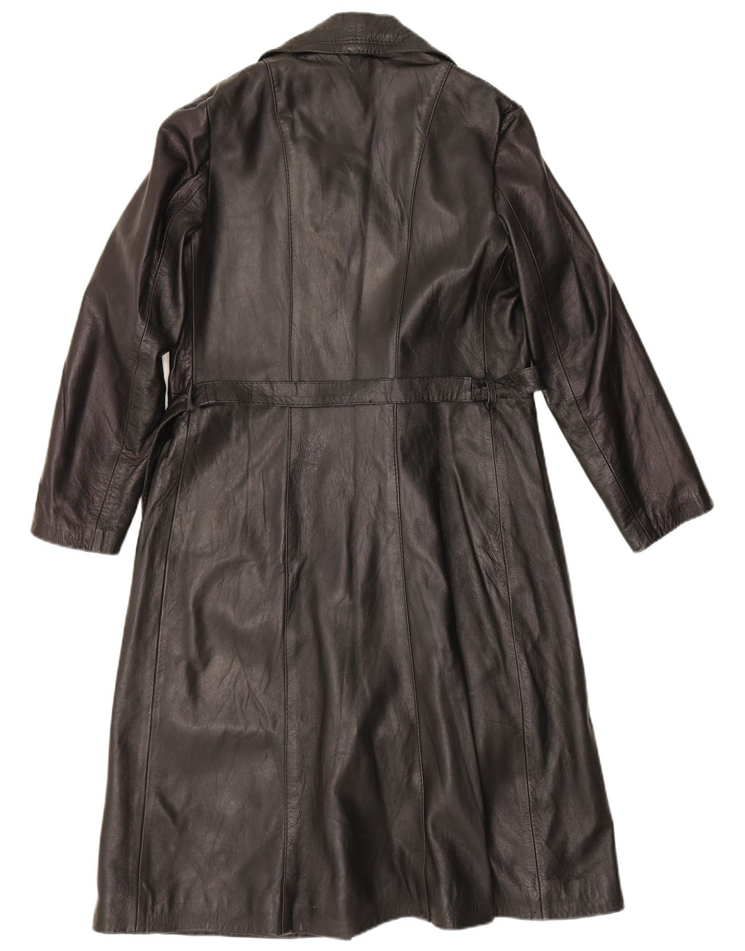 Vintage læderfrakke til kvinder UK 18 XL Sort