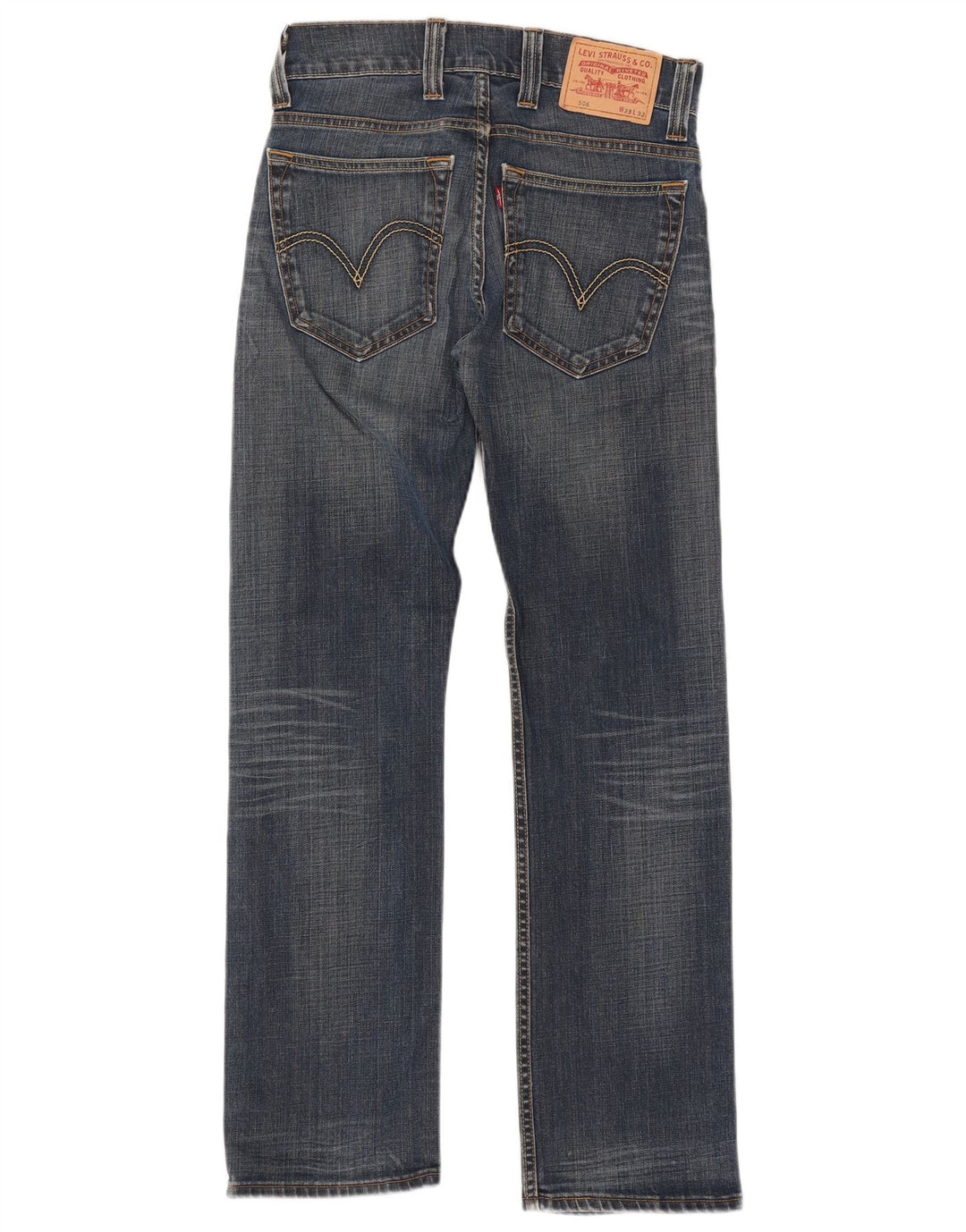 Levi's Womens 506 Straight Jeans med standard pasform W28 L32 Blå