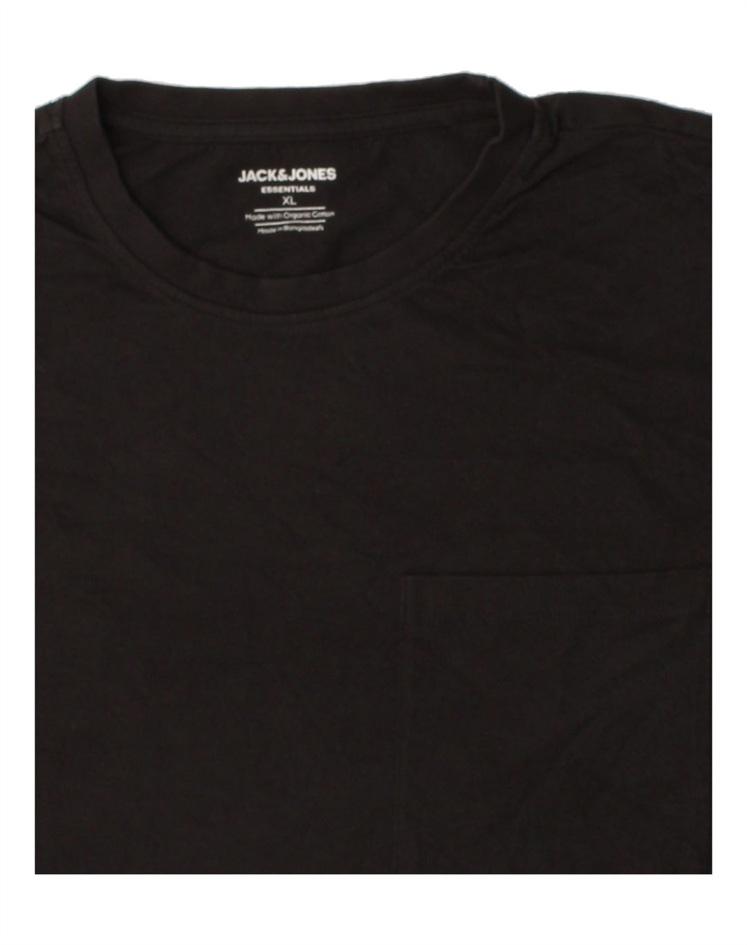 JACK & JONES Mens T-Shirt Top XL Black Cotton Vintage Jack & Jones and Second-Hand Jack & Jones from Messina Hembry 