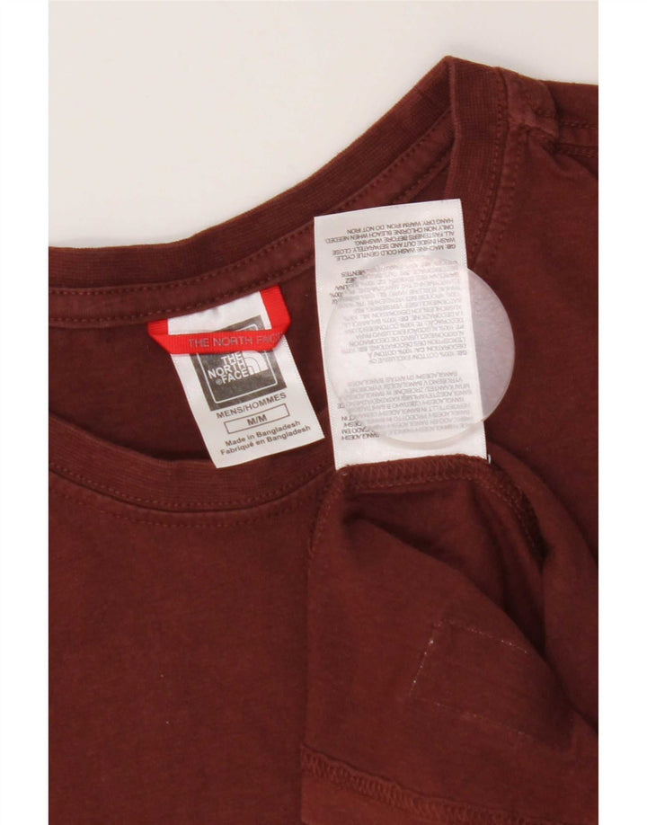 The North Face Herre grafisk T-shirt Top Medium Brun Bomuld