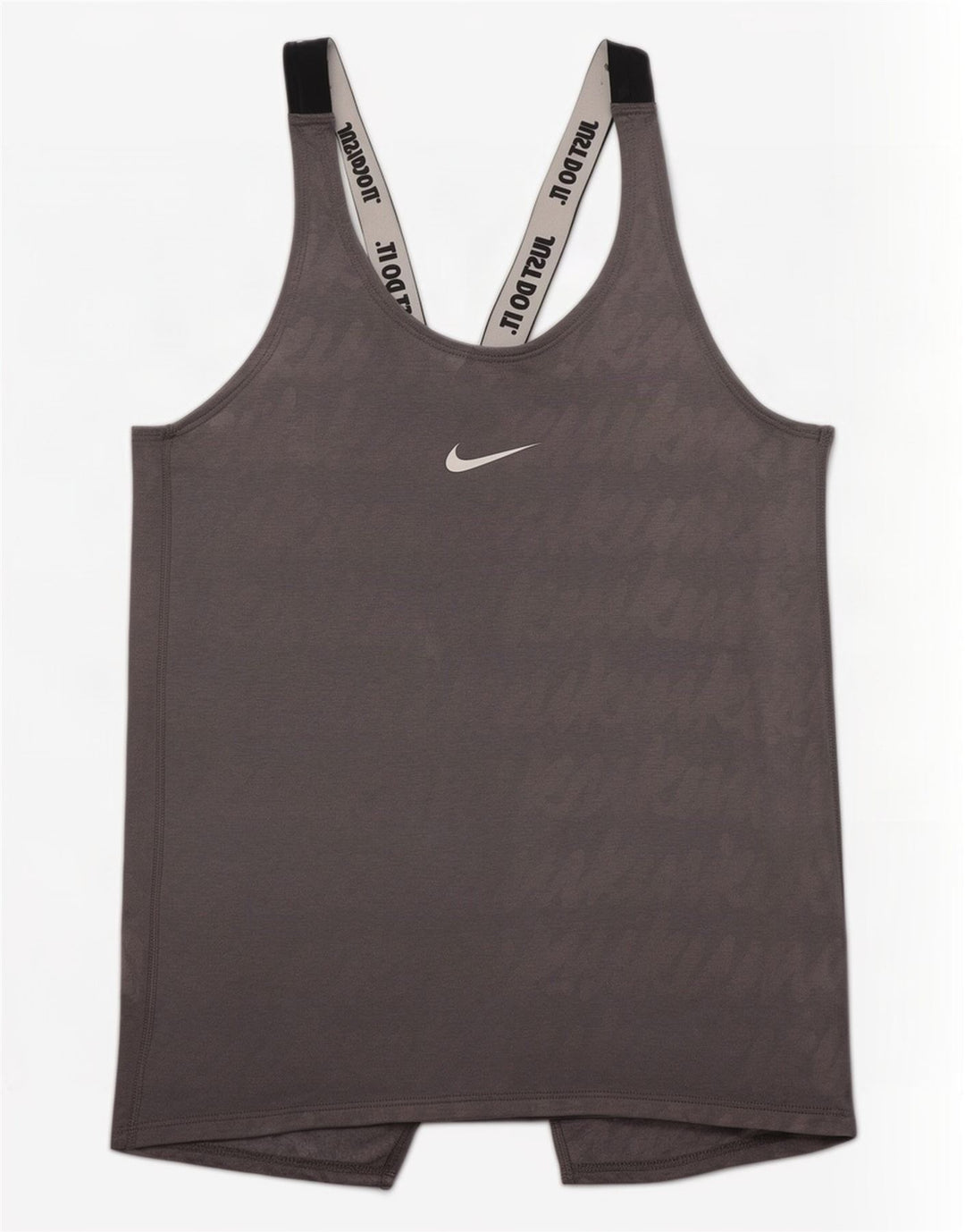 Nike Dame Dri Fit Grafisk Vest Top UK 8 Small Grey Colourblock Polyester