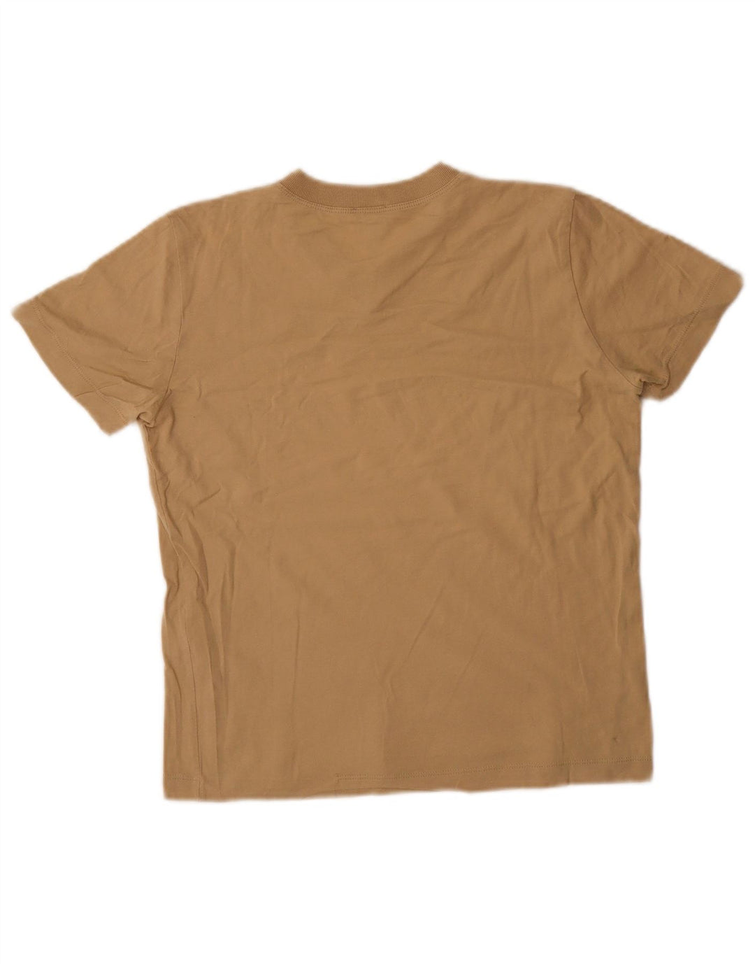 Armani Jeans Dame T-Shirt Top IT 44 Medium Beige Bomuld