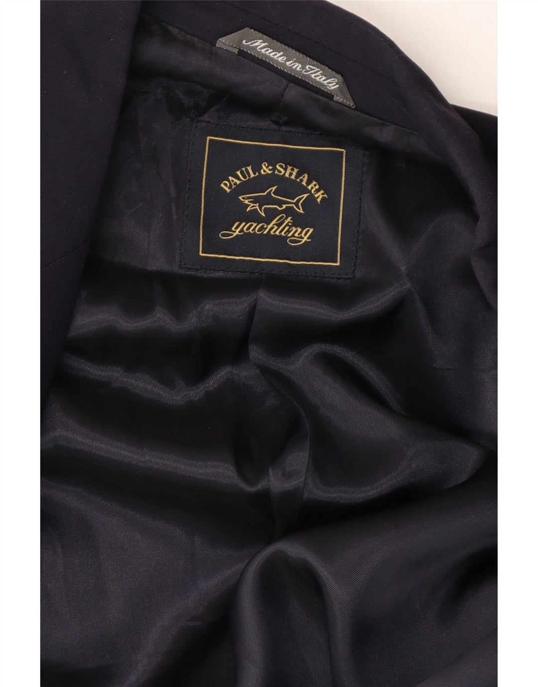 PAUL & SHARK Womens 2 Button Blazer Jacket IT 44 Medium Navy Blue Rayon Vintage Paul & Shark and Second-Hand Paul & Shark from Messina Hembry 