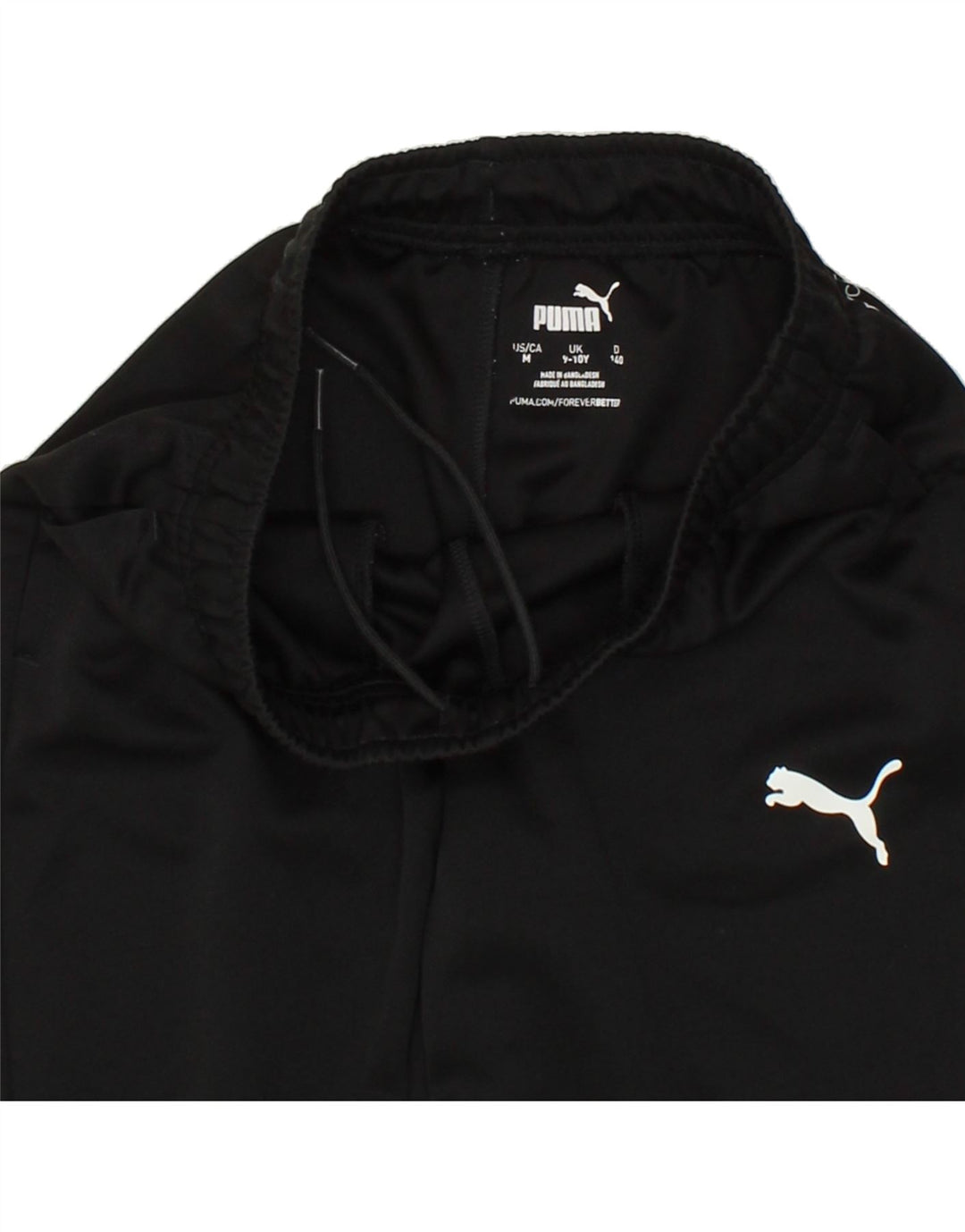 PUMA Boys Tracksuit Trousers 9-10 Years Black Polyester Vintage Puma and Second-Hand Puma from Messina Hembry 