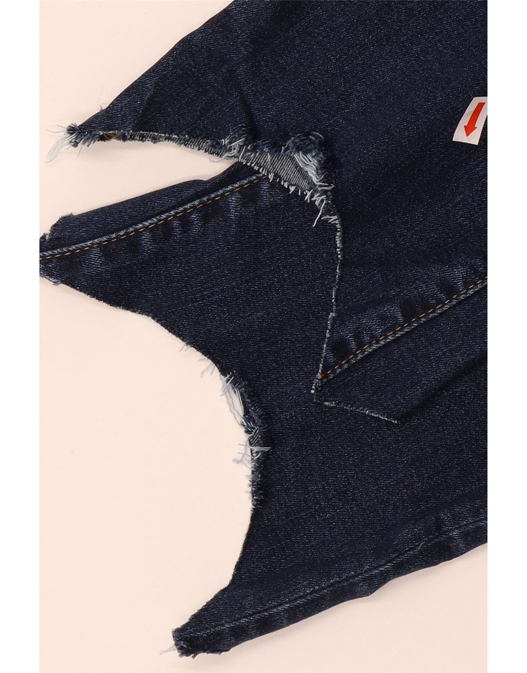 Levi's Womens 724 Crop Højtaljede lige jeans W28 L23 Blå