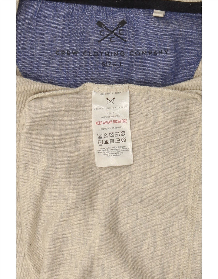 Crew Clothing Herre T-Shirt Top Stor Grå Bomuld