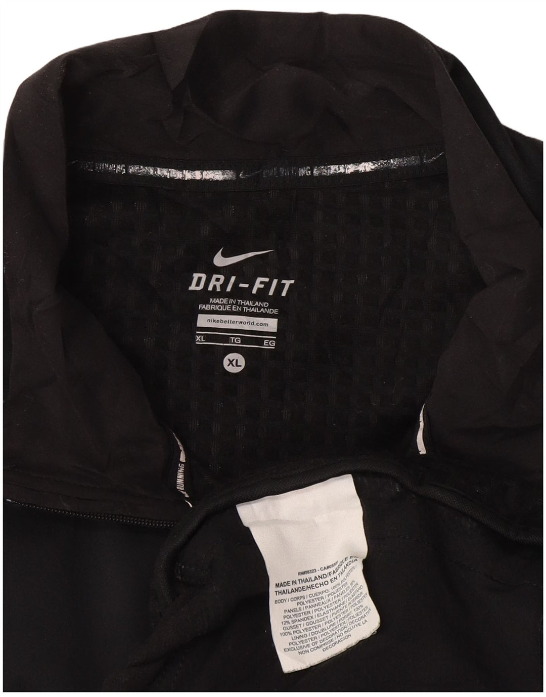 Nike herre Dri Fit træningsdragt topjakke XL marineblå polyester