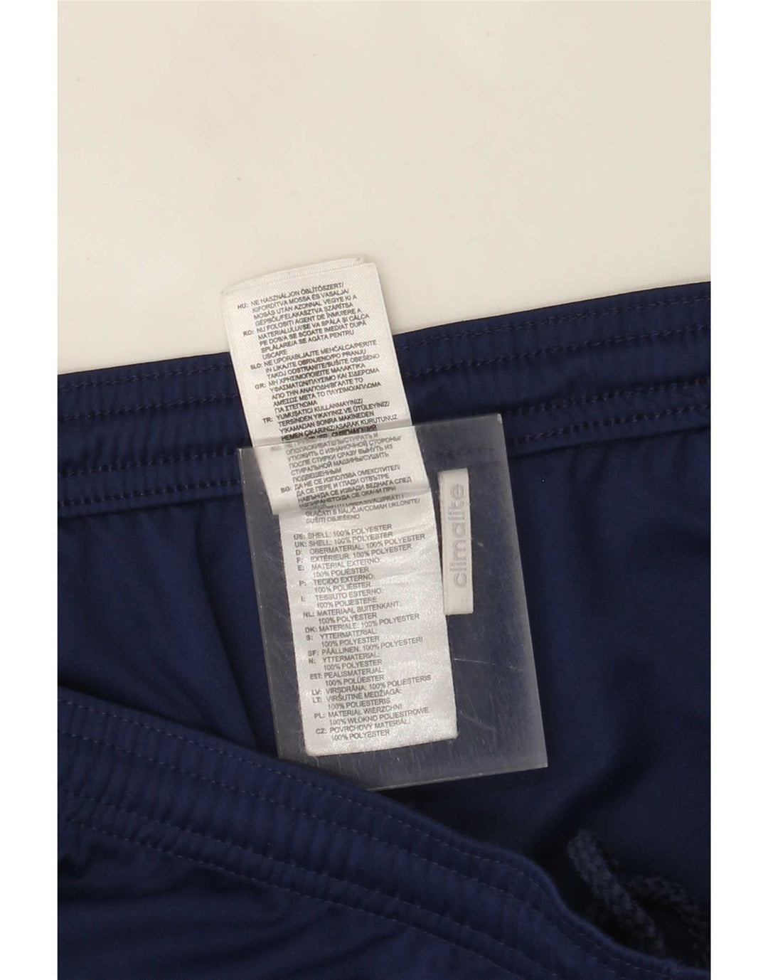 Adidas Herre Climalite Sportshorts store marineblå polyester