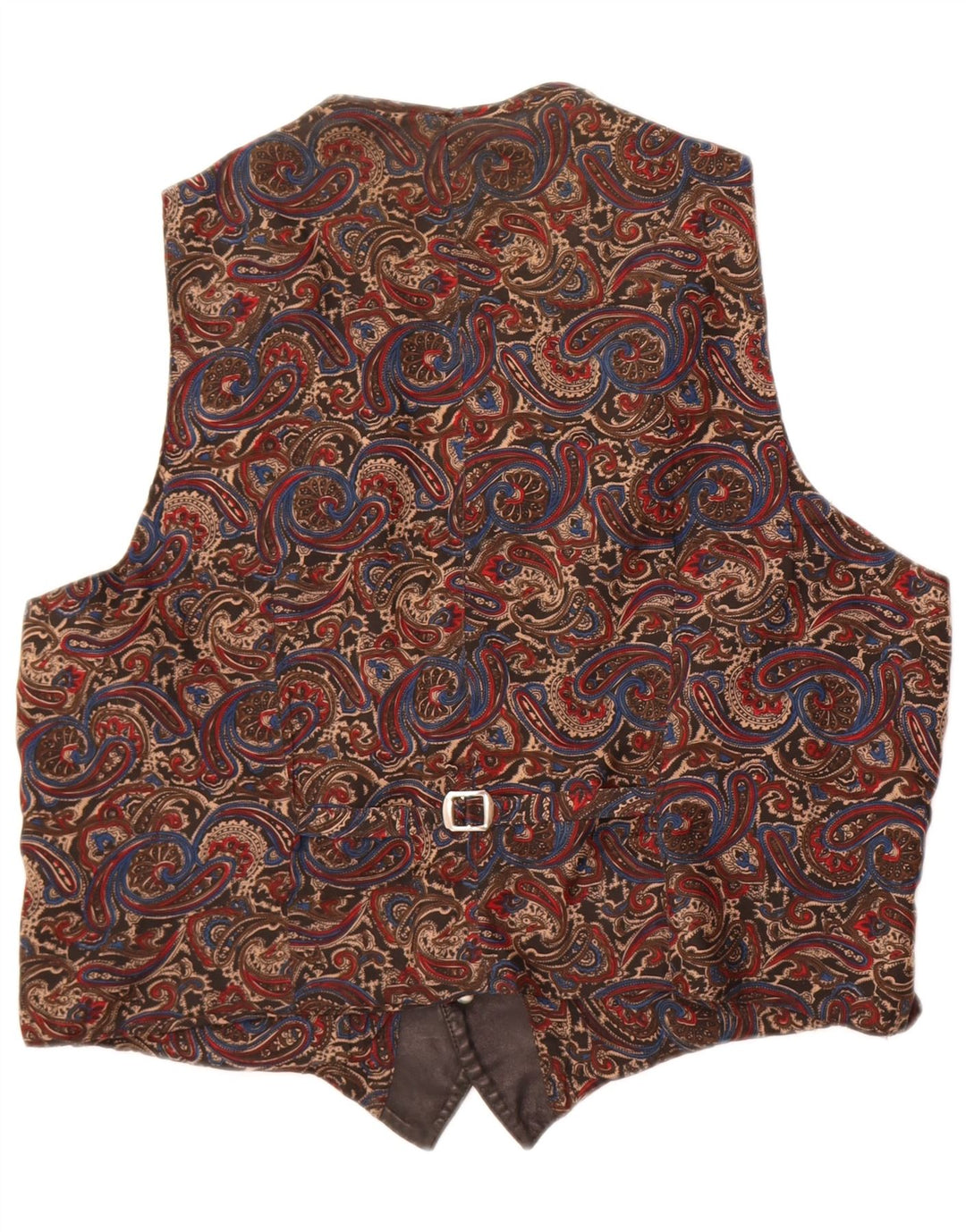 Vintage herre læder vest Stor sort Paisley læder