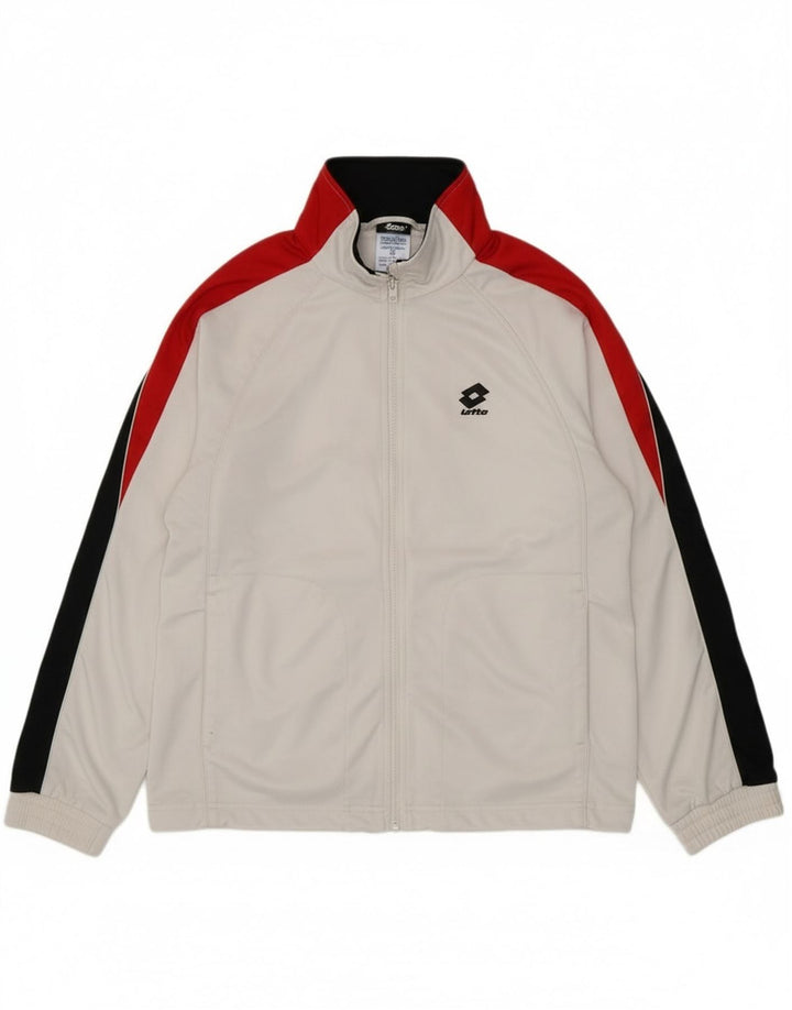 Lotto Herre træningsdragt Topjakke Stor Hvid Colourblock Polyester