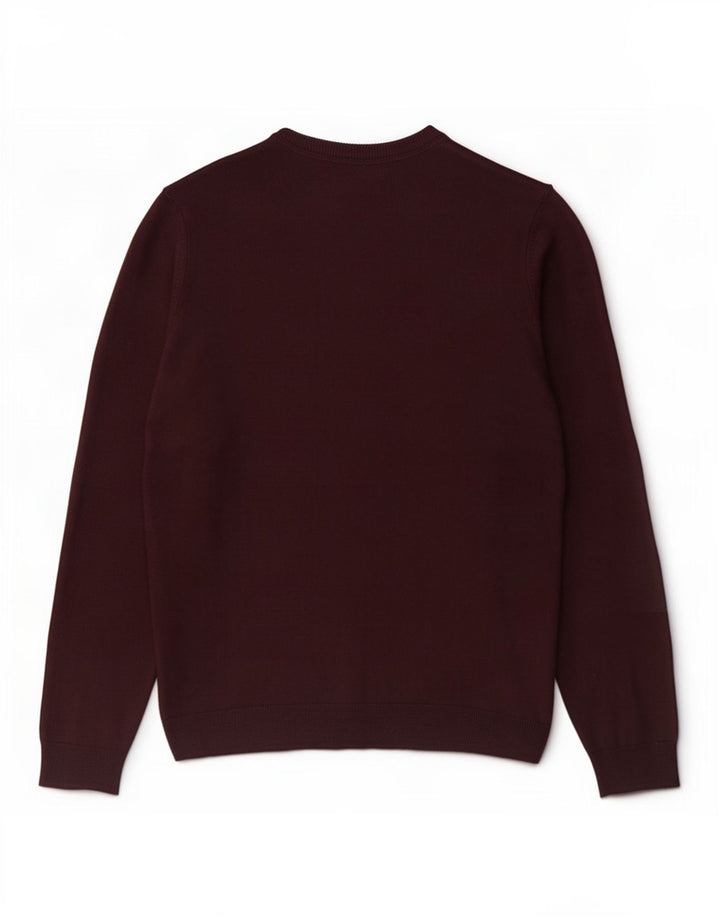 Marks & Spencer Herre Regular Fit V-hals sweater Medium Maroon
