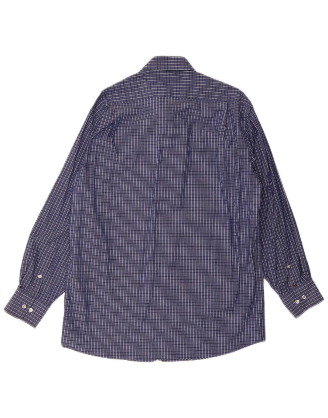 Tommy Hilfiger Herre Regular Fit Skjorte Størrelse 15/15 1/2 Medium Blue Check