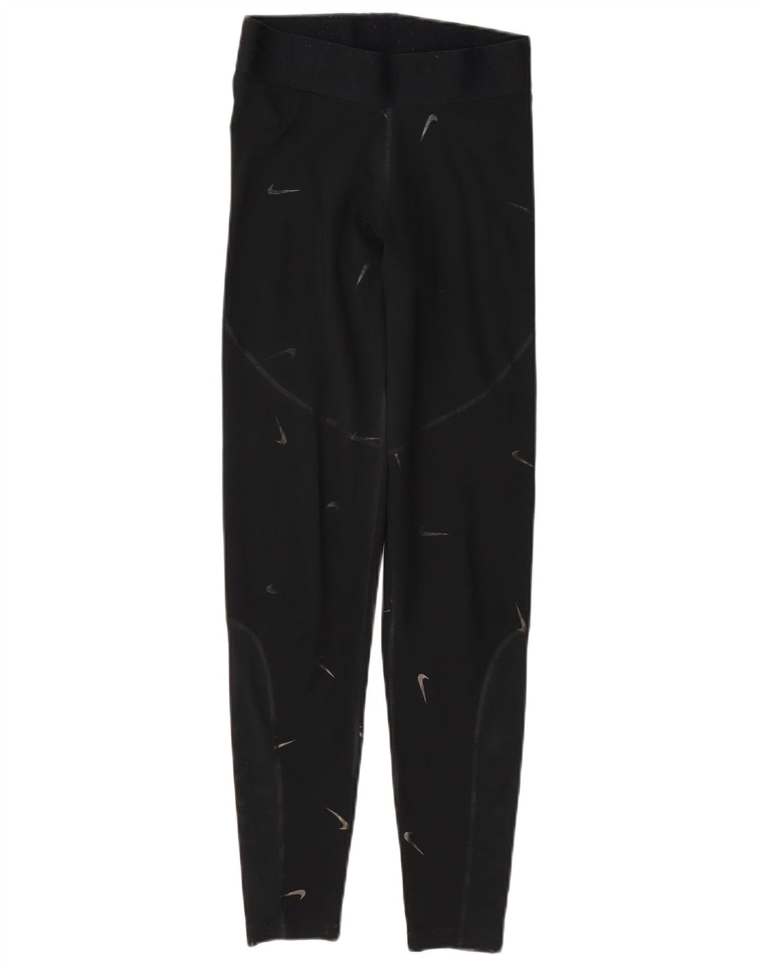 Nike Grafiske Leggings til kvinder UK 10 Lille sort polyester