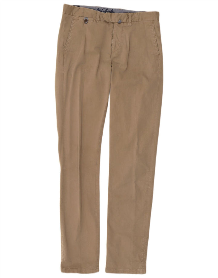 Woolrich Herre Slim Chino Bukser W30 L33 Beige Bomuld
