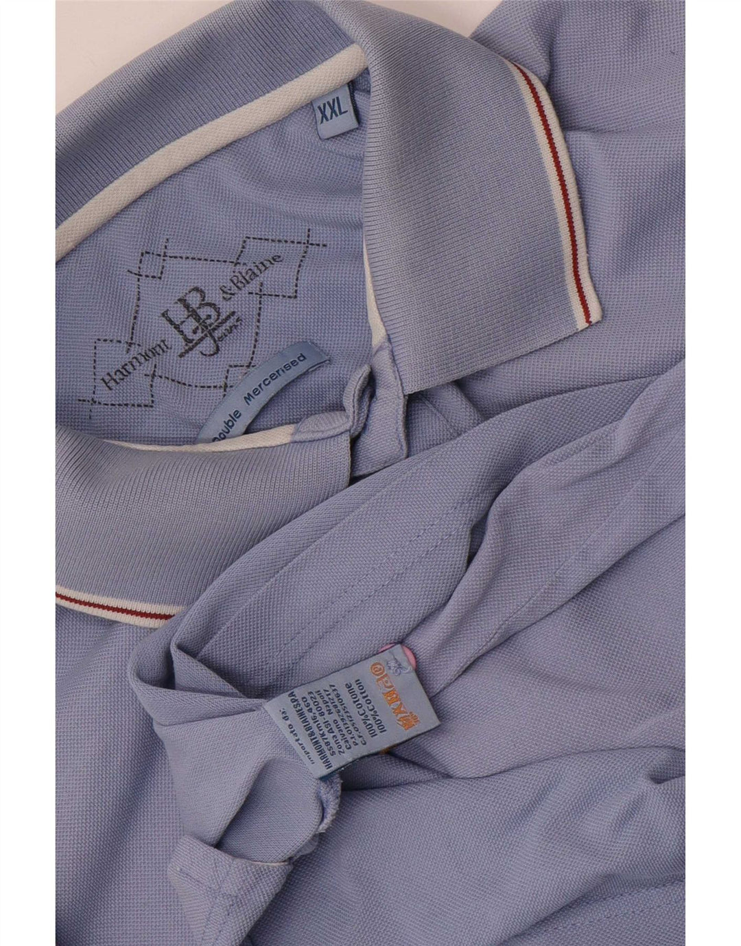 Harmont & Blaine herre poloshirt 2XL blå bomuld