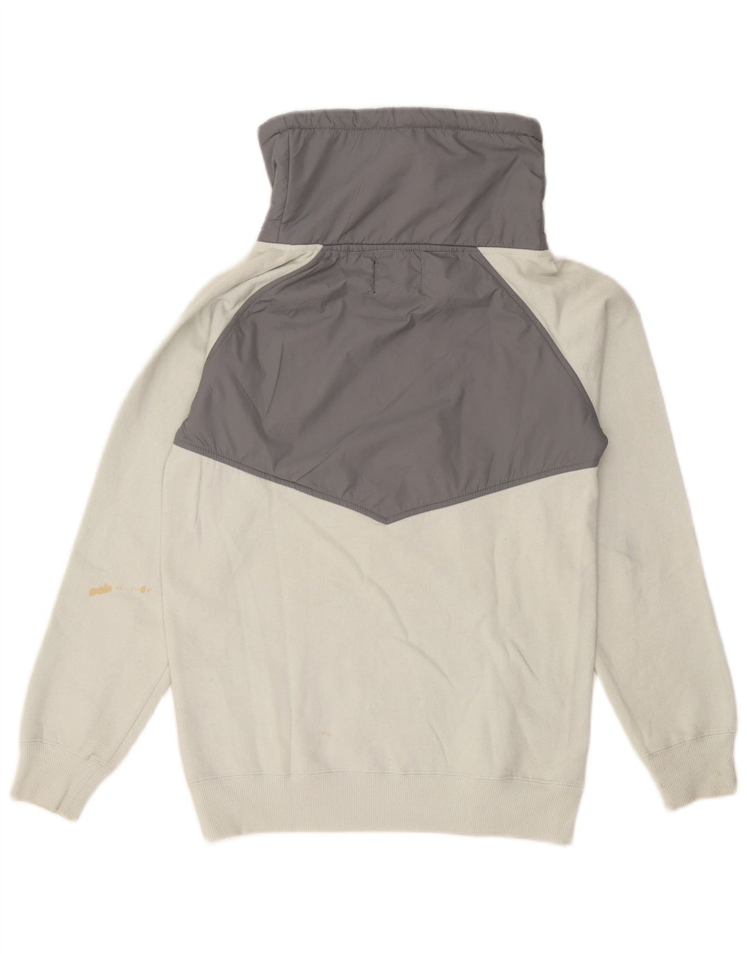 VANS Dame Sweatshirt Jumper UK 10 Small White Colourblock Bomuld
