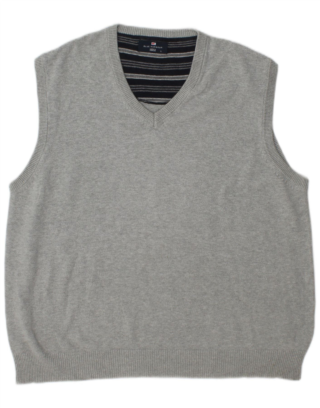 Marks & Spencer Herre Blue Harbor Vest Tank Top Stor Grå Bomuld
