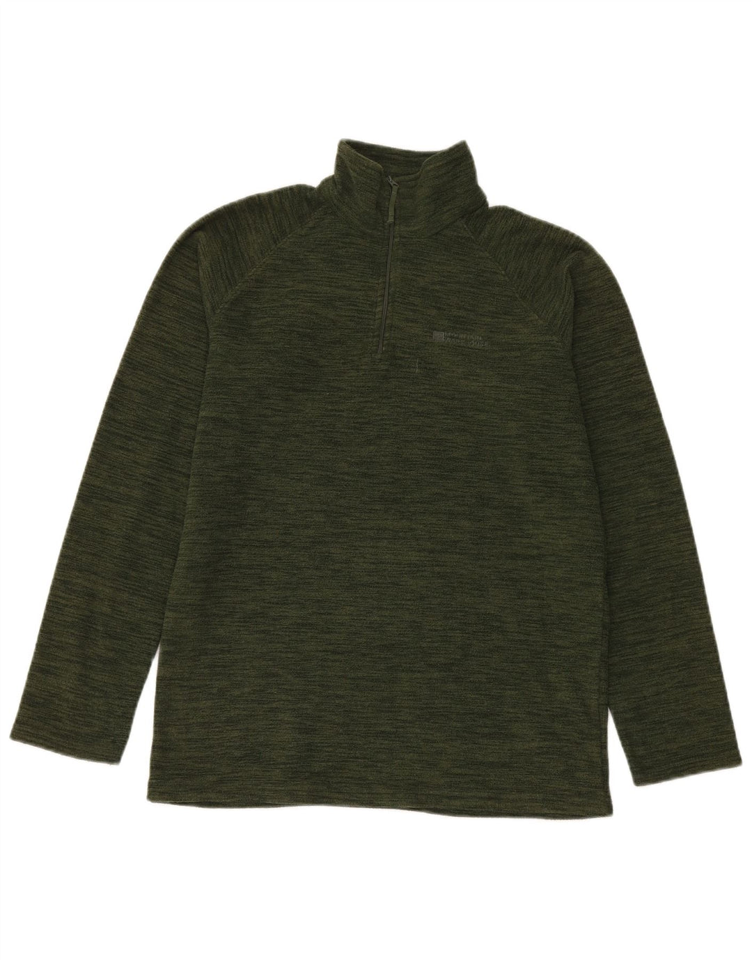 Mountain Warehouse Herre Zip Neck Fleece Jumper Lille Grøn Flecked