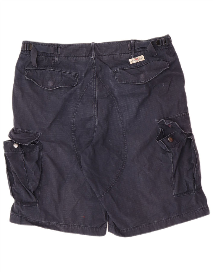 Ralph Lauren Herre Cargo Shorts W32 Mellem marineblå bomuld