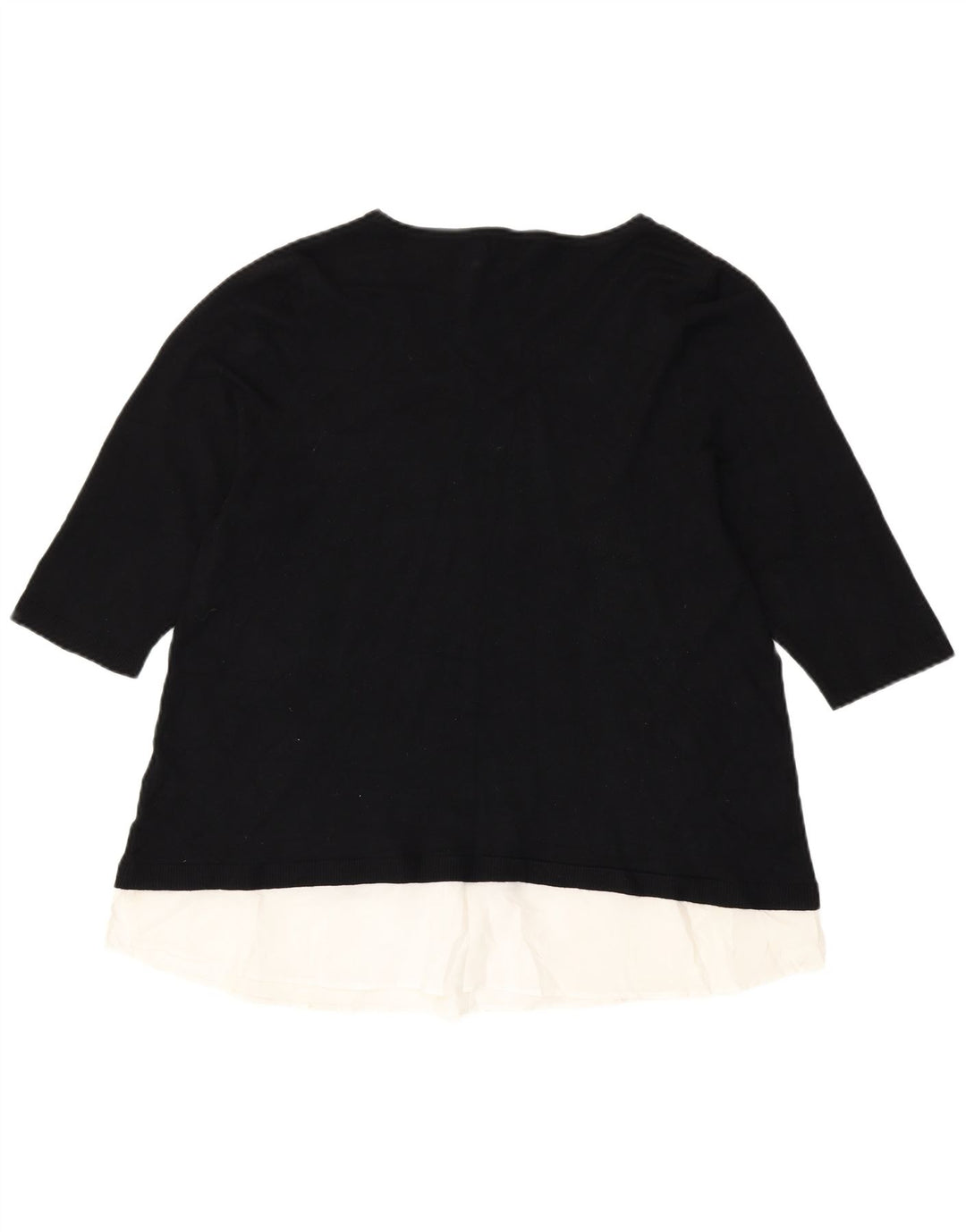 Marks & Spencer Womens Autograph Bluse Top UK 14 Medium Black Colourblock