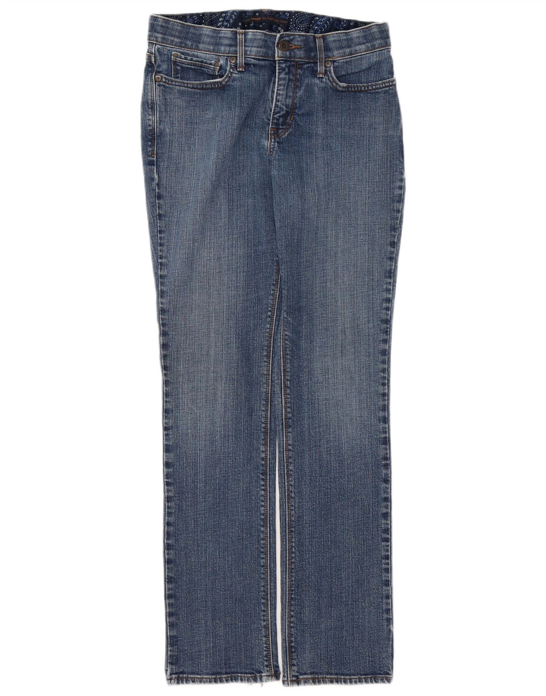 LEVI'S Dame 525 Straight Jeans US 6 Medium W28 L31 Blå Bomuld